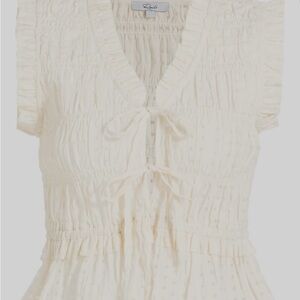Rails Martine Eyelet Cream Women's Top